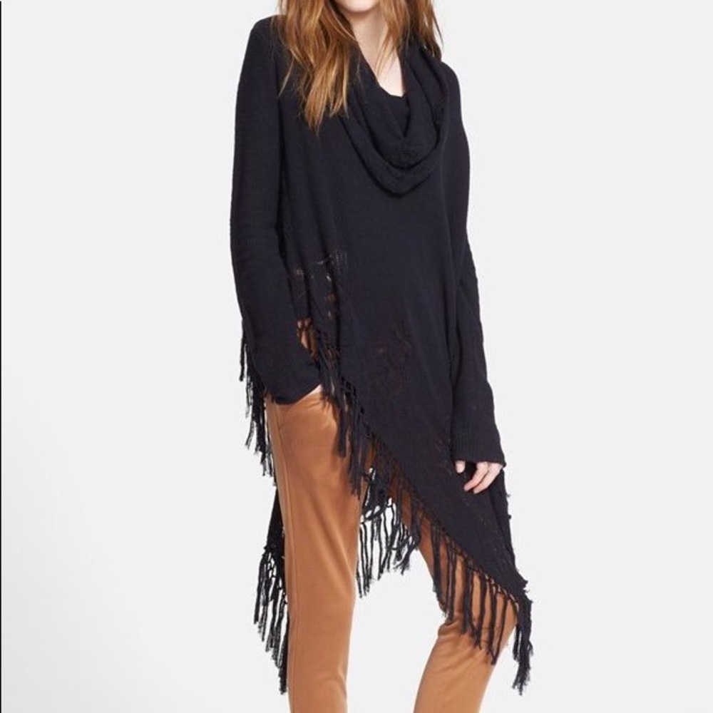 Free People Temptress Cowl Sweater Poncho
